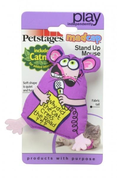 Petstages Madcap Stand Up Mouse mit Katzenminze - pieper tier-gourmet