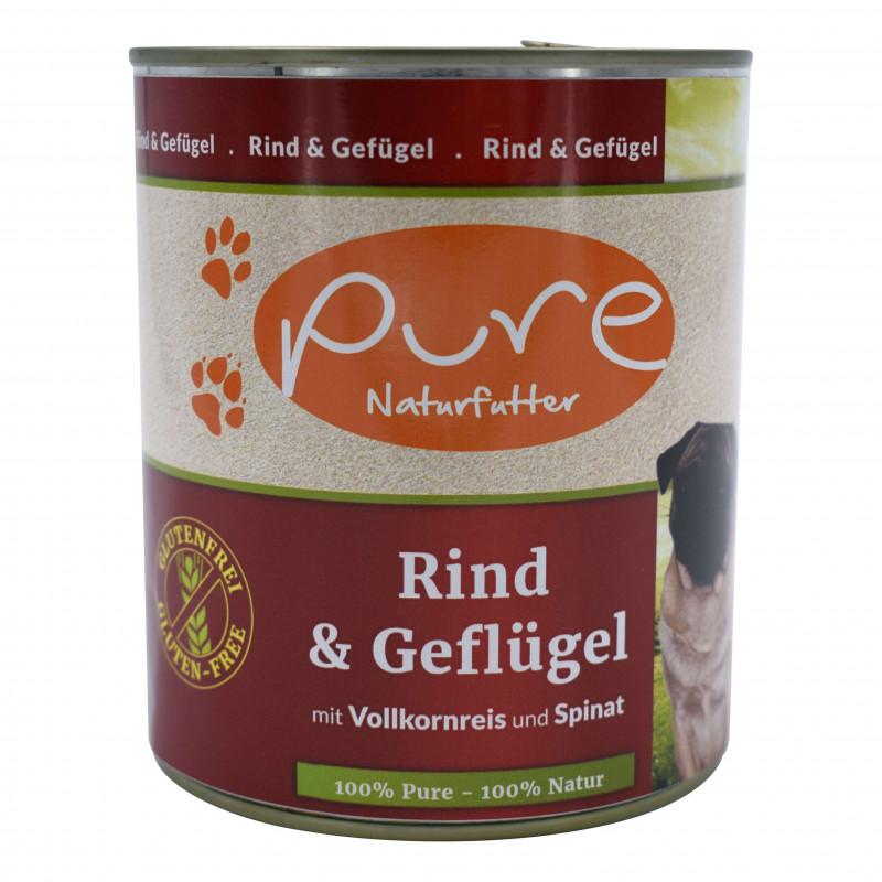 Pure Hundemenü Rind & Geflügel - pieper tier-gourmet
