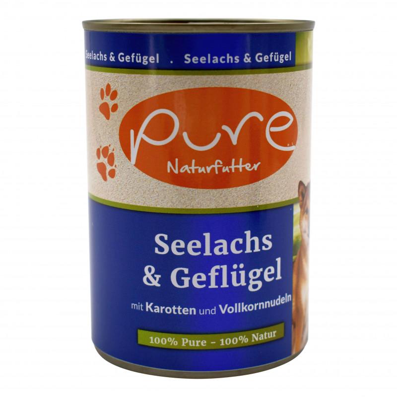 Pure Hundemenü Seelachs & Geflügel - pieper tier-gourmet