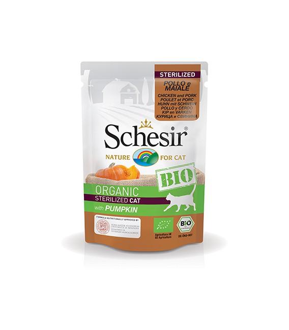 Schesir Cat BIO Sterilized Huhn mit Schwein - pieper tier-gourmet