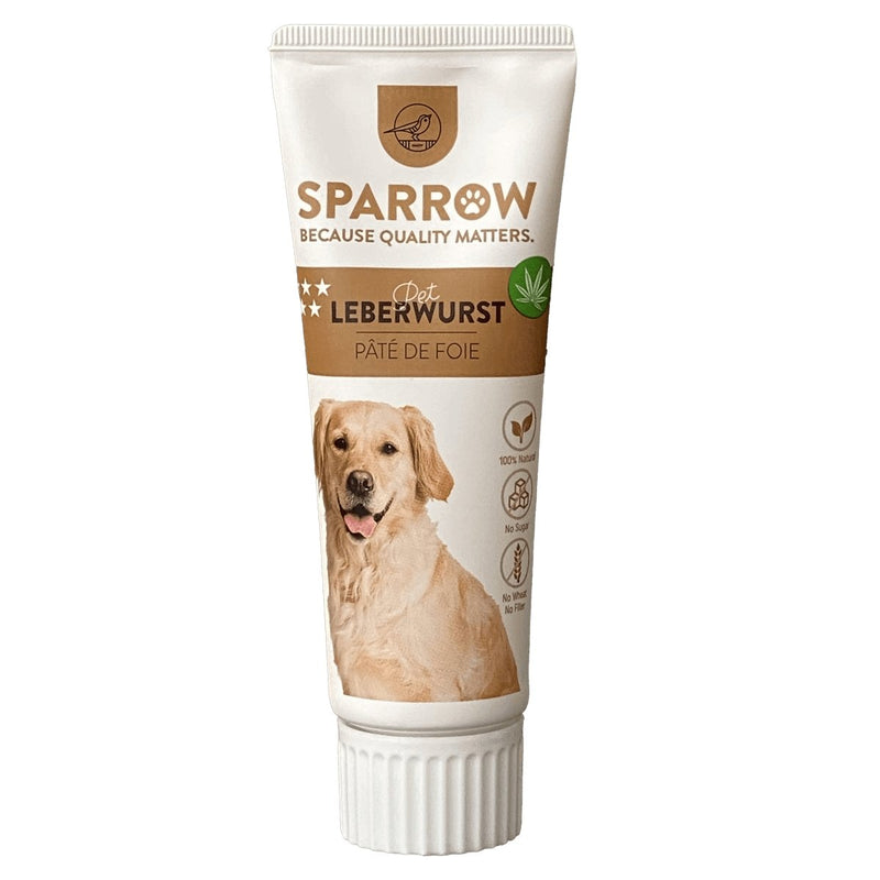 SPARROW Pet CBD Premium Leberwurst für Hunde - pieper tier-gourmet