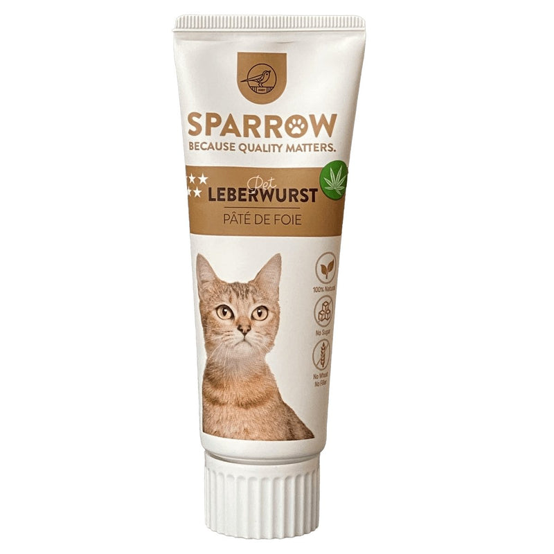SPARROW Pet CBD Premium Leberwurst für Katzen - pieper tier-gourmet